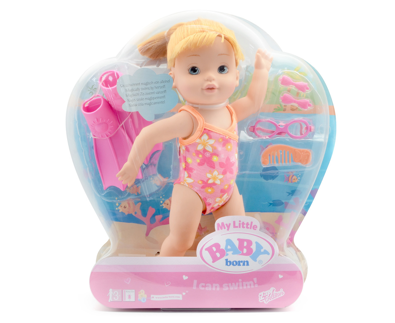 baby born swimming doll