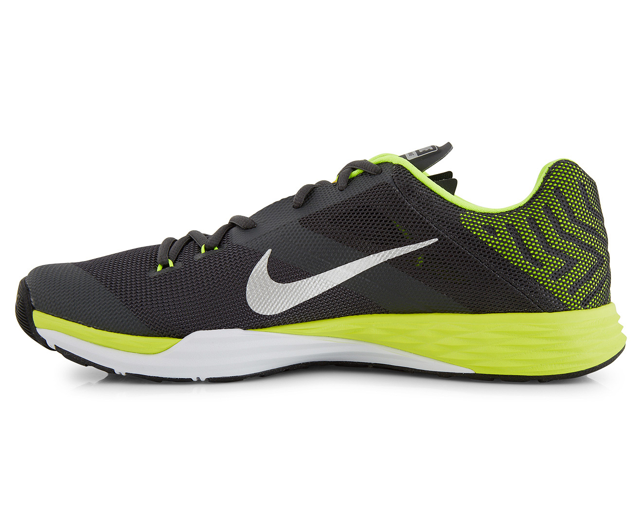 black nikes with lime green