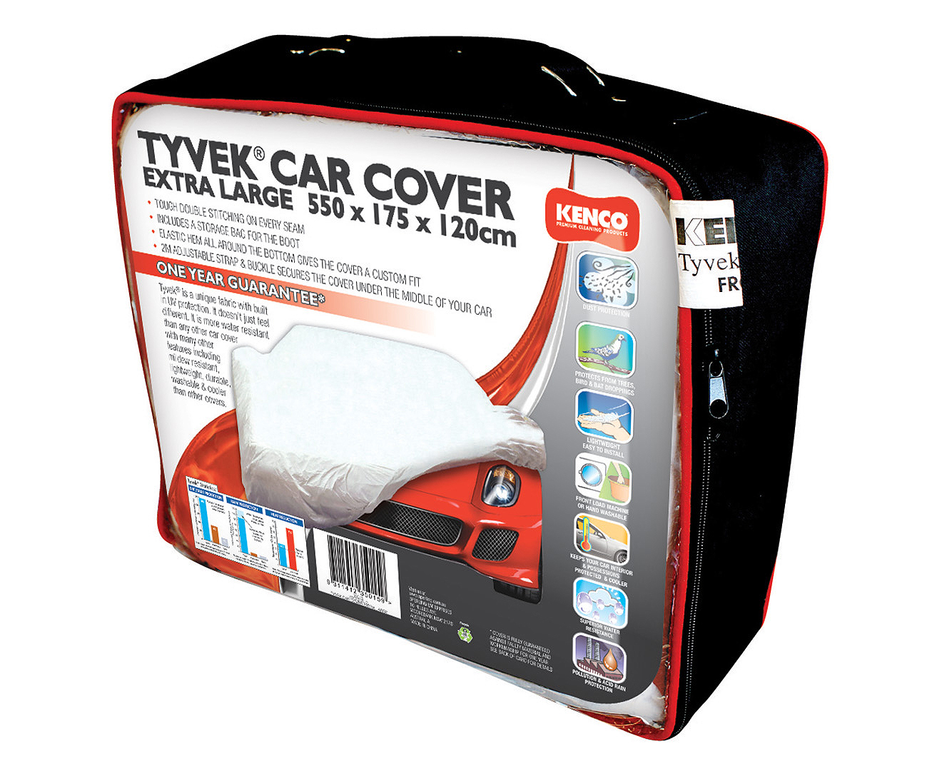 Kenco Tyvek X-Large Car Cover - White | Catch.com.au