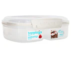 Sistema 630mL Bake It Split Container - Clear/White