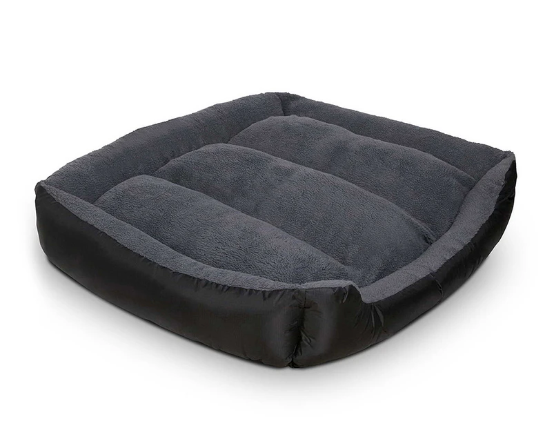 Fleece 90x72x25cm Pet Bed - Grey