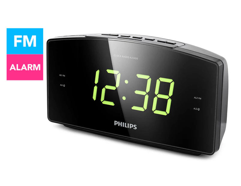 Philips Clock Radio - Black