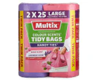 Multix Colour Scents Handy Ties Large Tidy Bags Lavender & Rose 50pk