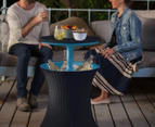 Keter Rattan Cool Bar - Brown/Ice Blue