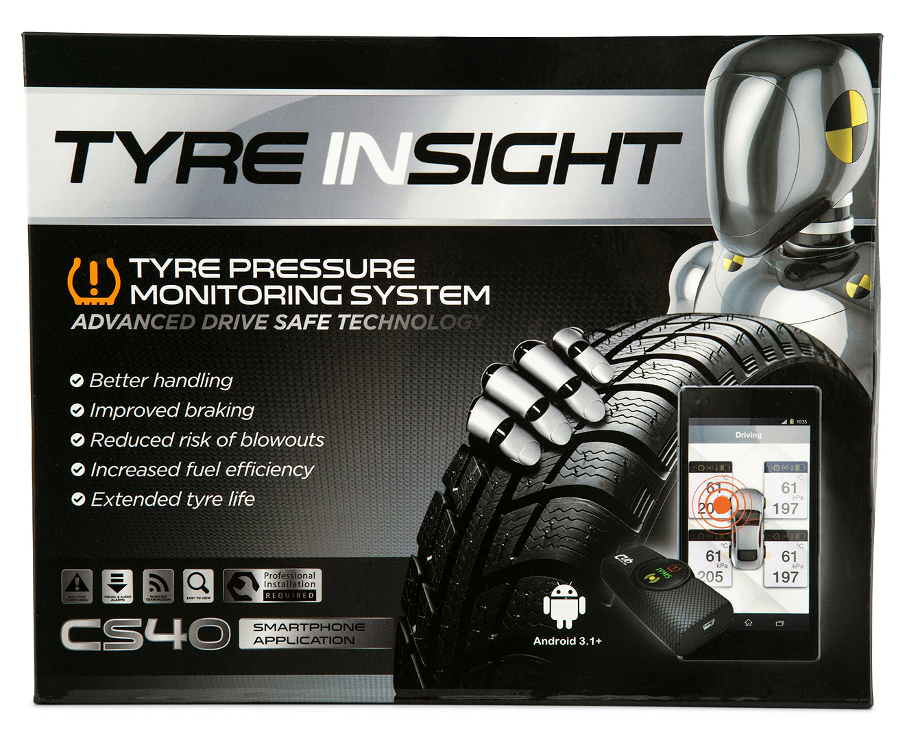 Tyre Insight 12V Car Cigarette Lighter Socket USB Charger Power Adapter