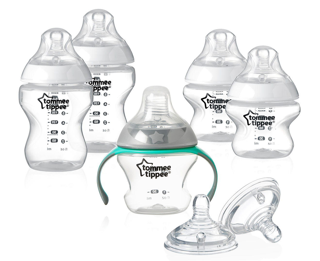 Tommee Tippee Closer To Nature Bottle Feeding Starter Kit - White