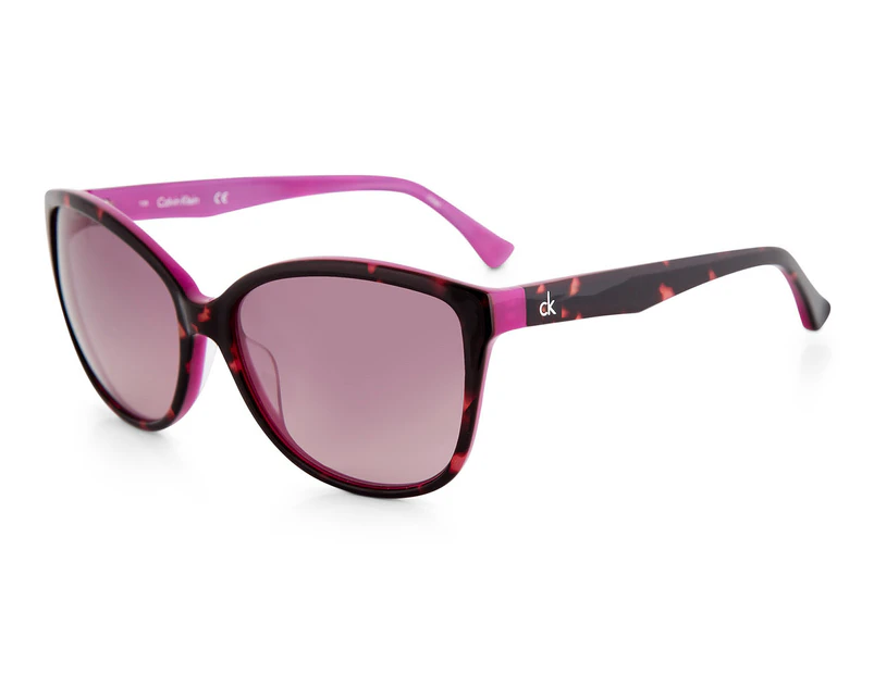 Calvin Klein Women's Platinum Label Butterfly Sunglasses - Havana/Violet |  .au