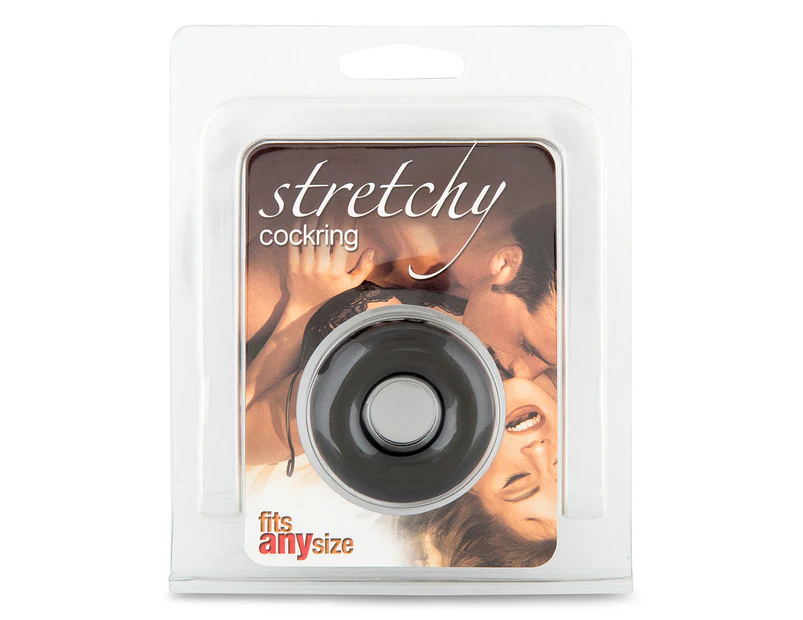 Seven Creations Stretchy Cockring - Black