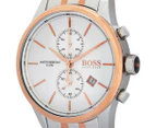 Hugo Boss Men's 41mm Two-Tone Jet Chronograph Watch - Silver/Rose Gold