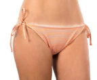 Billabong Women's Sand Stripe Tropic Bikini Bottom - Mango