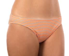 Billabong Women's Sand Stripe Lowrider Bikini Bottom - Mango
