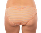 Billabong Women's Sand Stripe Lowrider Bikini Bottom - Mango