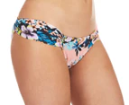 Billabong Women's Reversible Island Time Tropic Bikini Bottom - Desert Flower