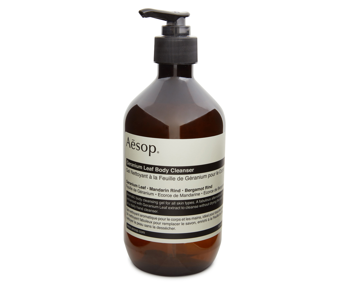 Aesop Geranium Leaf Body Cleanser 500mL Catch.co.nz