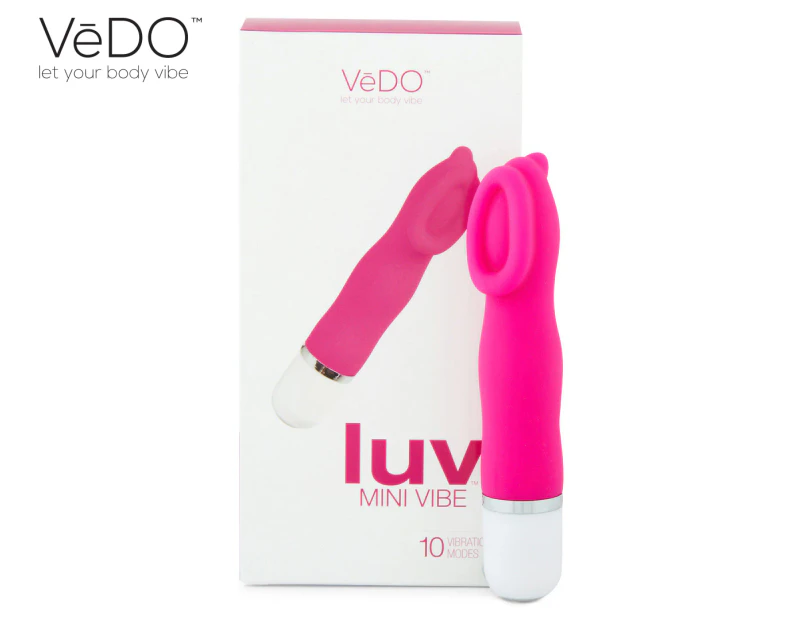 VeDO Luv Mini Vibe Vibrator - Hot in Bed Pink
