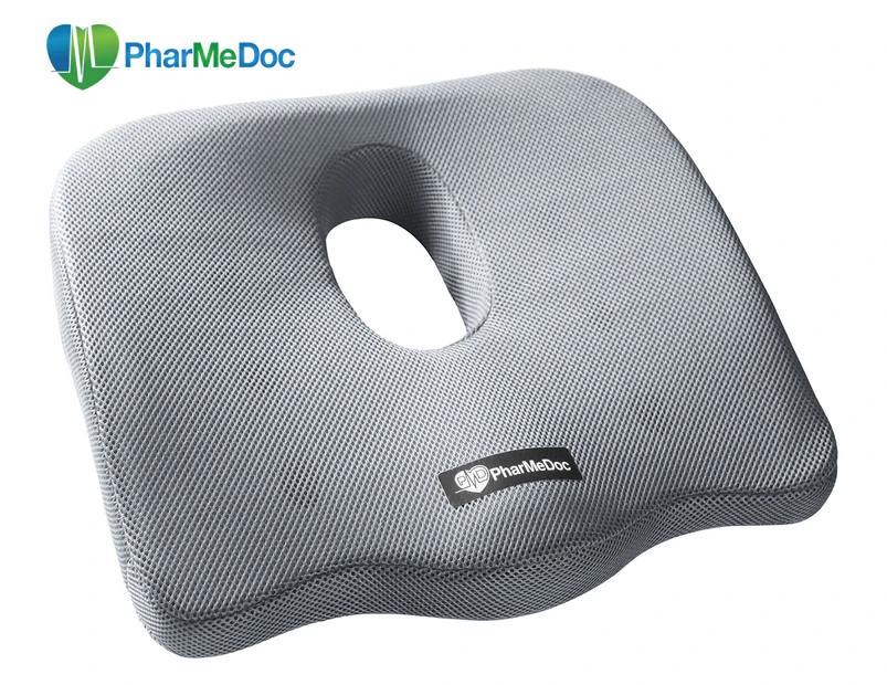 Pharmedoc Seat Cushion For Office Chair & Car Seat - Orthopedic