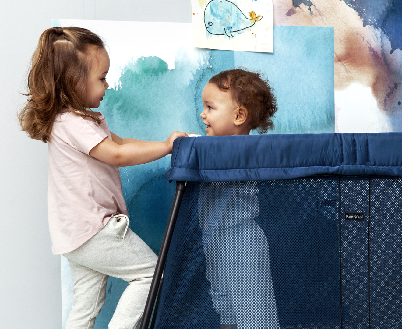 Baby bjorn travel crib blue online