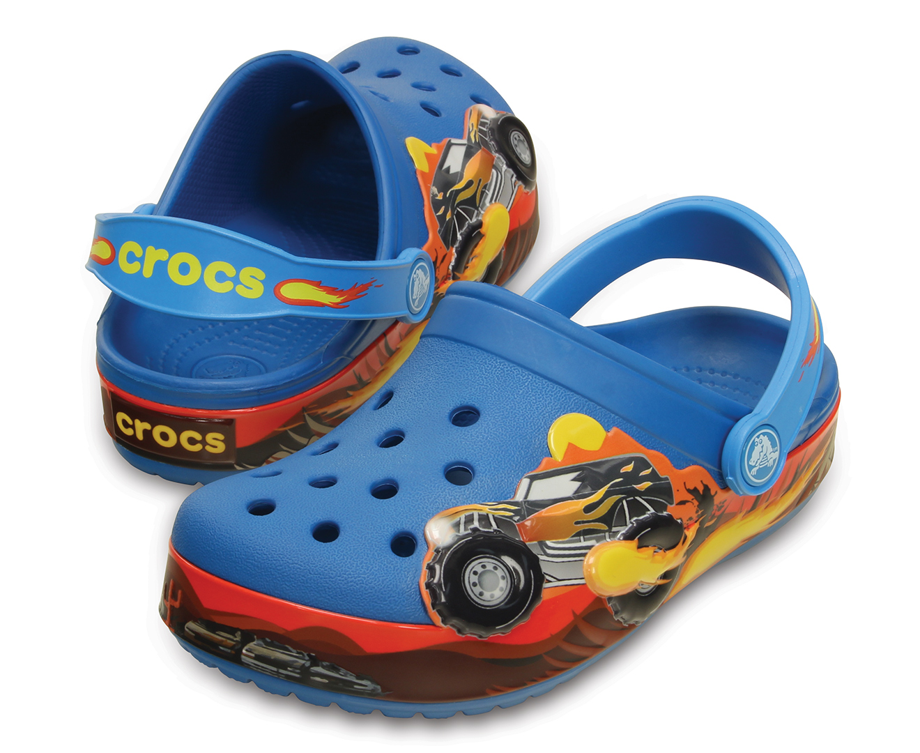 Crocs Kids' Crocband Monster Truck Clog - Ultramarine 