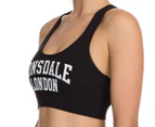 Lonsdale Women's Trish Crop Top - Black/White