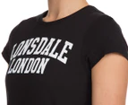 Lonsdale Women's Trish T-Shirt - Black