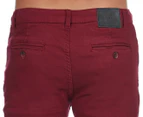 Afends Men's After Party Slim Fit Chino - Maroon
