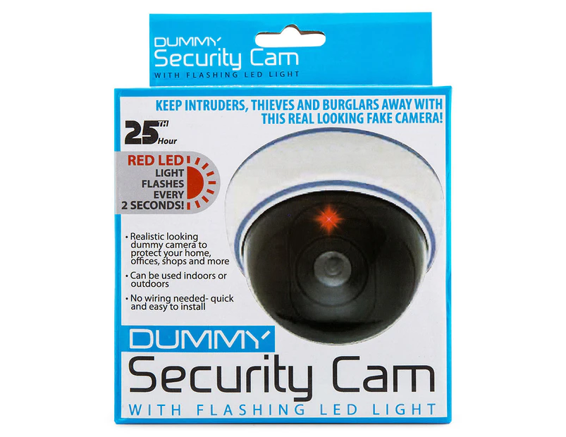 Dummy Security Cam w/ Flashing LED Light