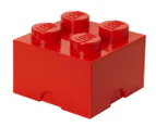 LEGO® Brick 4-Stud Storage Brick - Red