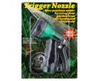 2 x Trigger Nozzle Garden Hose Head - Black/Green