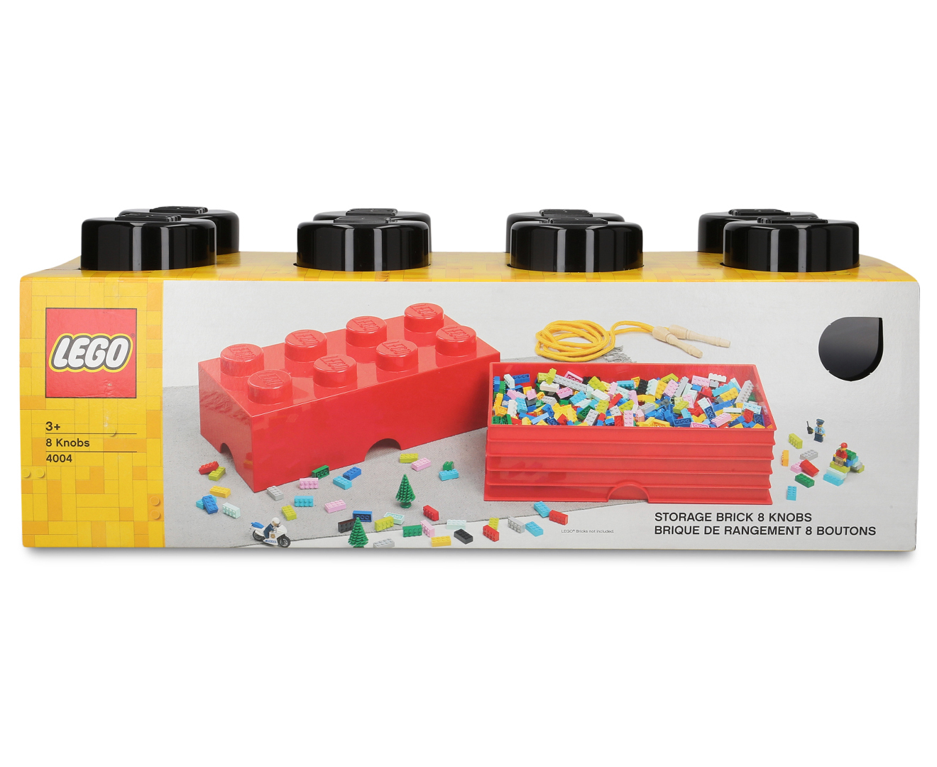 Lego® Brick 8-stud Storage Brick - Black 