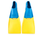 Mirage Adult 9-11 Deluxe Rubber Swim Fins - Yellow/Blue