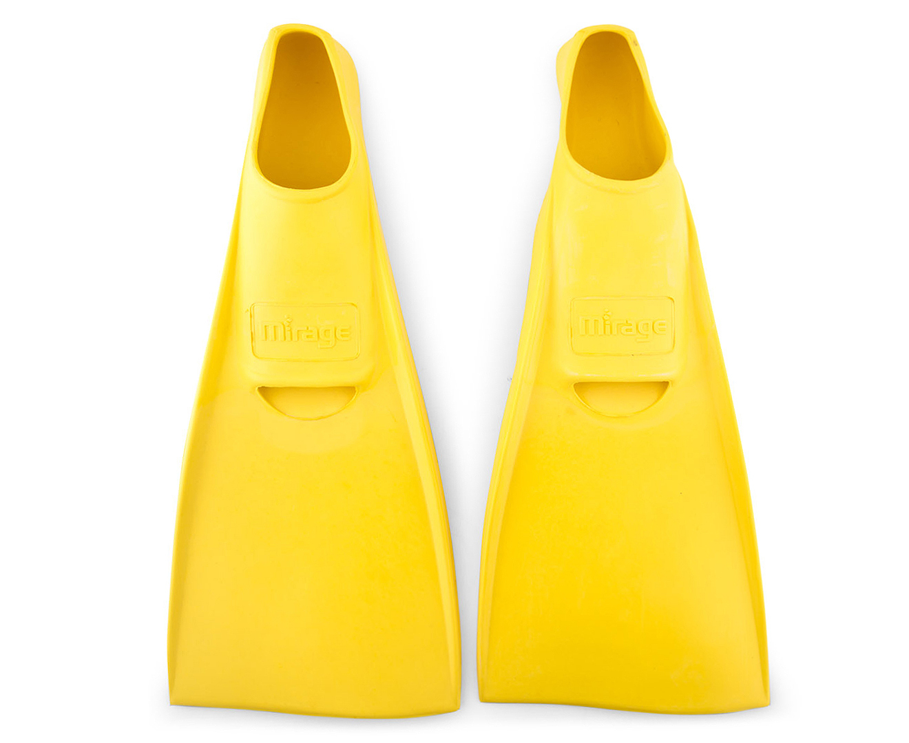 Mirage Adult US 11-13 Deluxe Rubber Swim Fins - Yellow | Catch.com.au