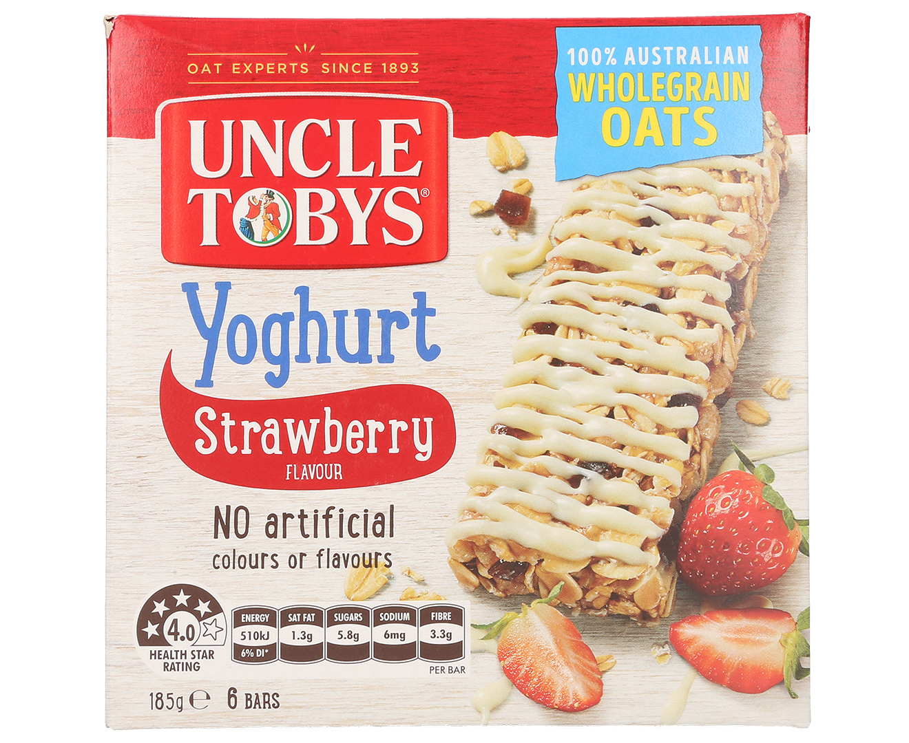 Download 3 x Uncle Tobys Yoghurt Muesli Bars Strawberry 6pk | Catch.com.au