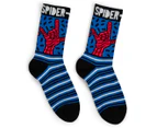 Rio Boys' Ultimate Spiderman Size 9-12 Crew Socks 2pk - Multi