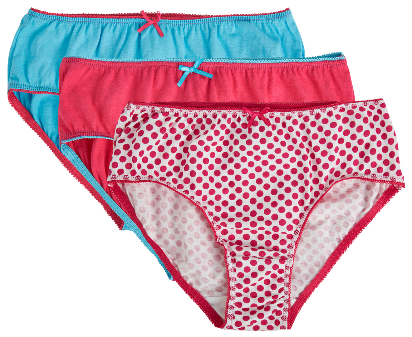 Rio Girls' Bikini Brief 7pk - Multi | Www.catch.com.au