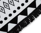 Cooper & Co. Venice 150cm Octagonal Towel - Black/White