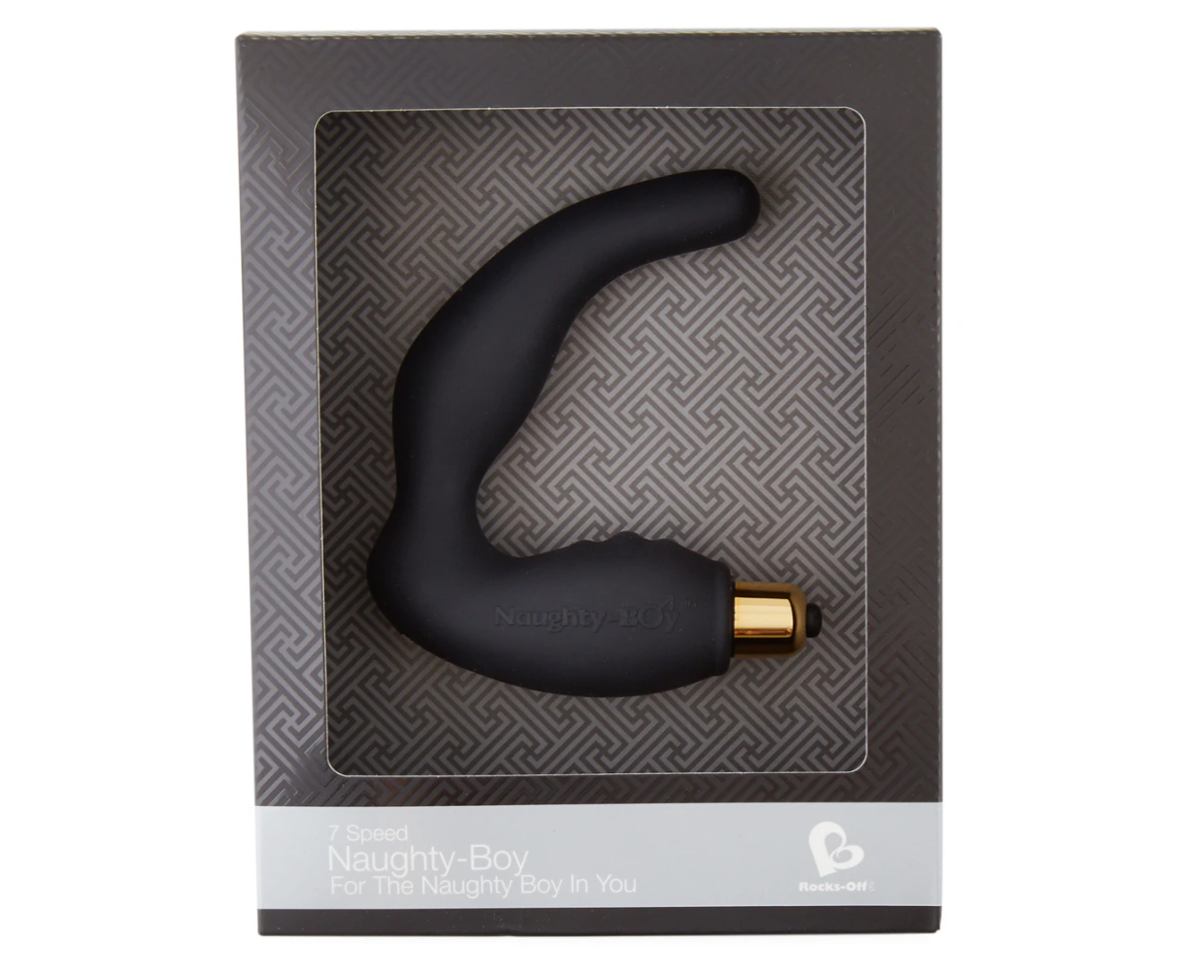 Rocks Off Naughty Boy 7 Speed Anal Vibrator - Black