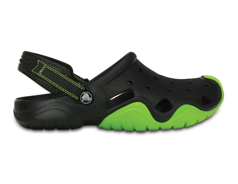 Crocs Men's Swiftwater Clog - Black/Green
