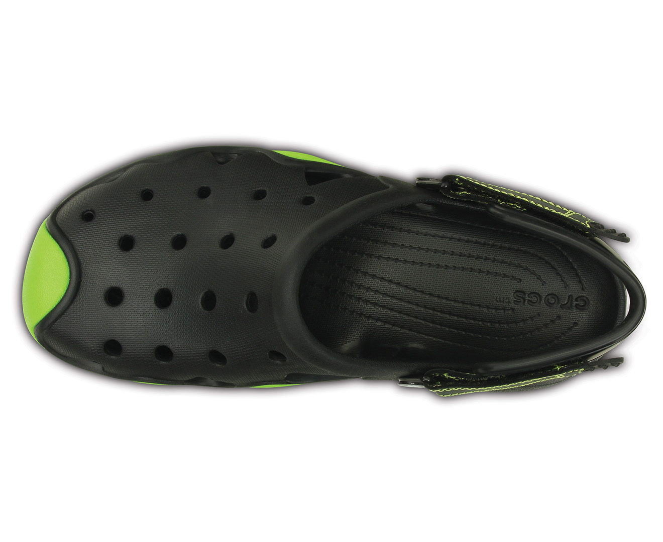 Crocs Men's Swiftwater Clog - Black/Green | Scoopon Shopping