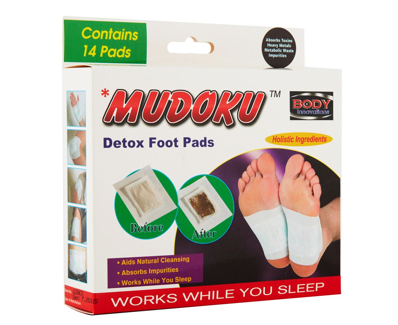 2 x Mudoku Detox Foot Pads 14pk Catch.co.nz