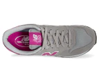 New Balance Women's 500 Classic Sneaker - Grey/Pink