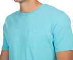 Mossimo Men's Standard Issue Gibson Roller Tee - Ice Blue