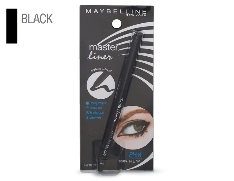 Maybelline Master Liner Creamy Pencil Eyeliner 0.35g - Black