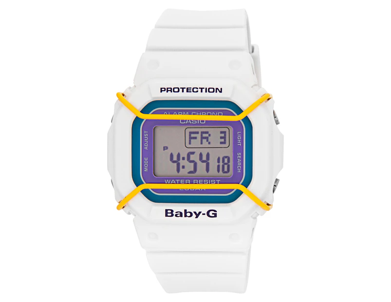 Casio Baby-G Women's 35mm BGD501-7B Digital Watch - White/Multi