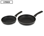 Diamond Home Non-Stick Fry Pan 2-Piece Set - Black