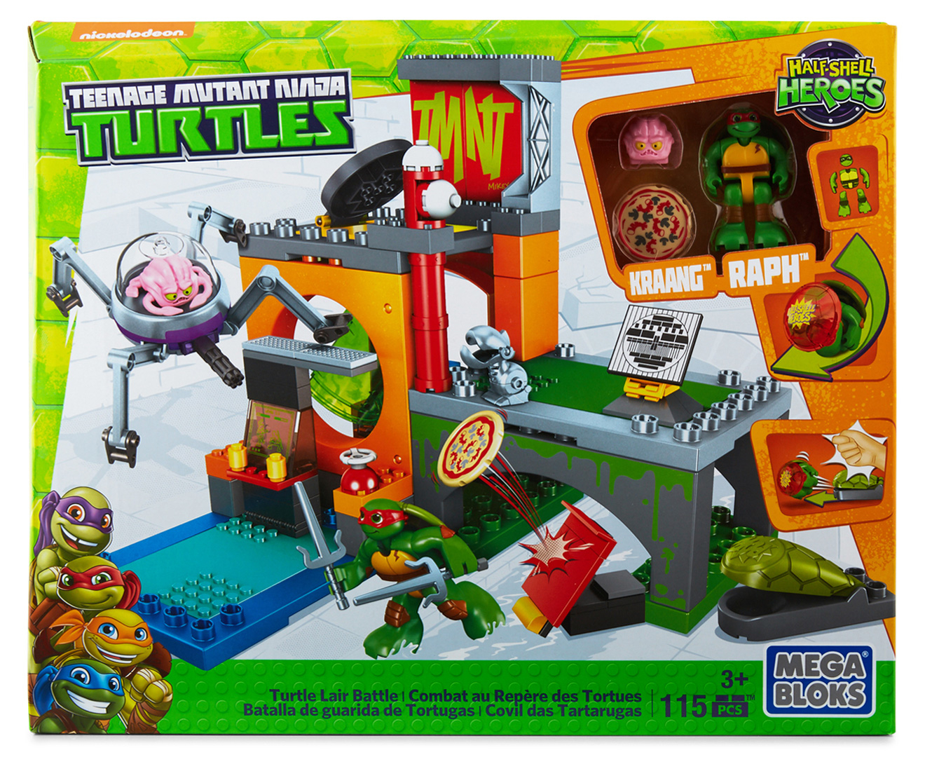 TMNT Mega Bloks Turtle Lair Battle Playset | Mumgo.com.au