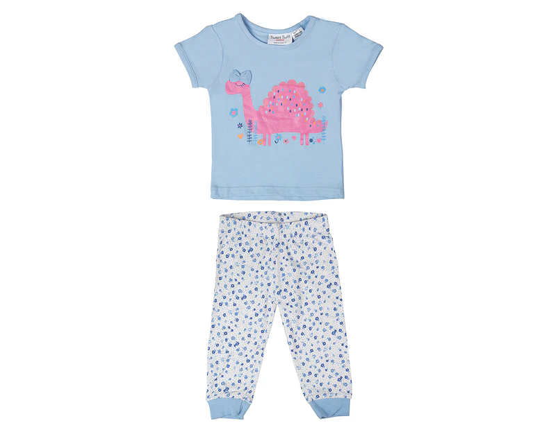 Tweet Twoo Baby/Toddler  Sleepy Dino 2Pc Pyjama Set - Sky