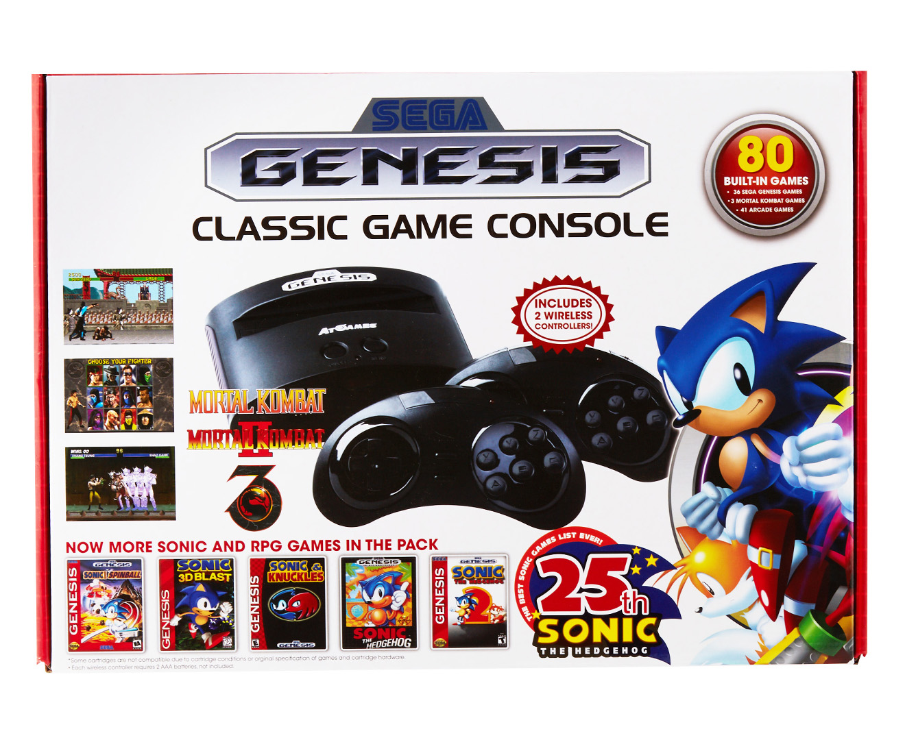 sega genesis console built in games