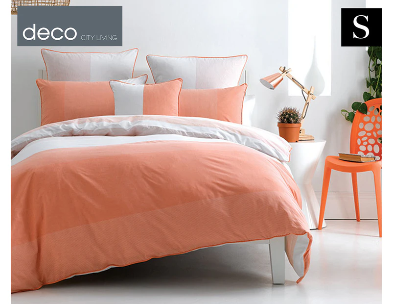 Deco City Living Dax Single Bed Quilt Cover Set - Watermelon