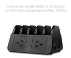 mbeat GorillaPower Dock 5-Port USB Charging Station - Black