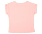 Funky Babe Kids' Foil Starfish Crop Top - Coral